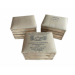 caisse pouf en toile de jute