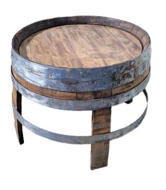 Table basse en bois de tonneau