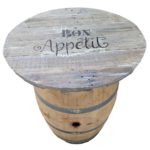 Plateau rond personnalisable pour table.