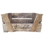 Panier en bois pour chien ou chat personnalisable