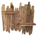 Petite étagère en bois mural, avec un style vintage et de bois qui flotte.