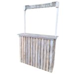 Bar en bois recyclé démontable à la location